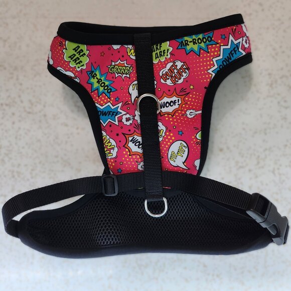 Circue Comic Sounds Pink & Black Dog Harness - Picture 1 of 7